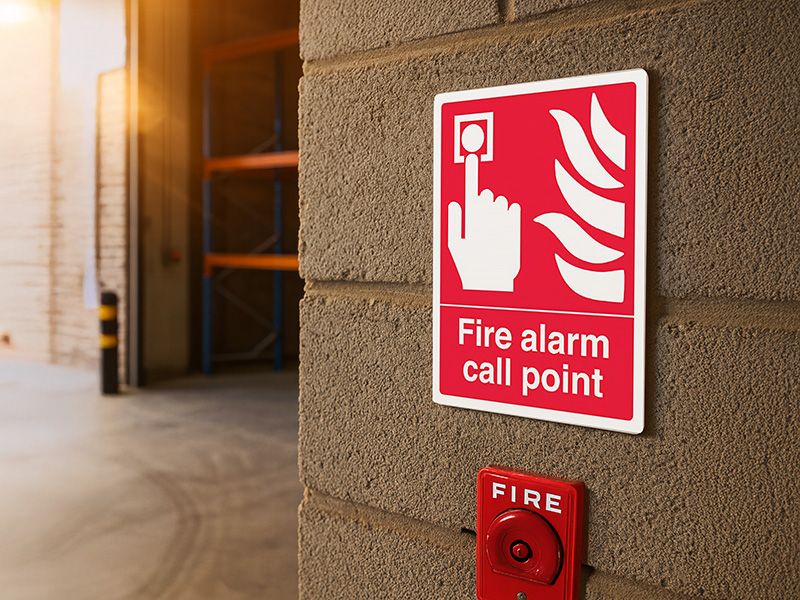 "Fire Alarm" Fire Safety Equipment Sign