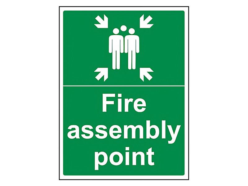 "Fire Assembly Point" Fire Exit Sign