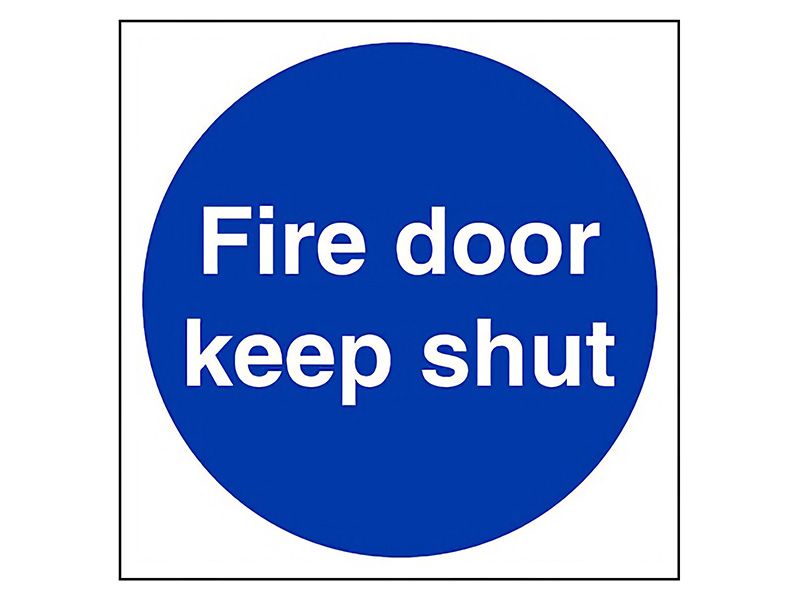 "Fire Door Keep Shut" Mandatory Site Safety Sign