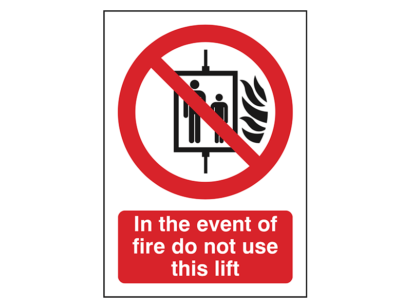 "In The Event Of Fire" Fire Safety Equipment Sign