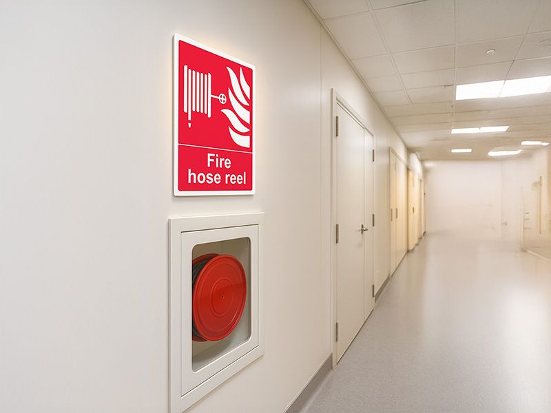 "Fire Hose Reel" Fire Safety Equipment Sign