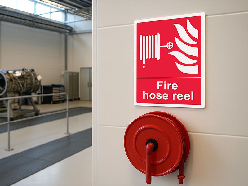 "Fire Hose Reel" Fire Safety Equipment Sign