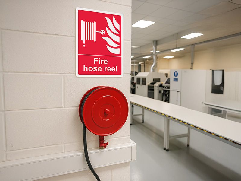 "Fire Hose Reel" Fire Safety Equipment Sign