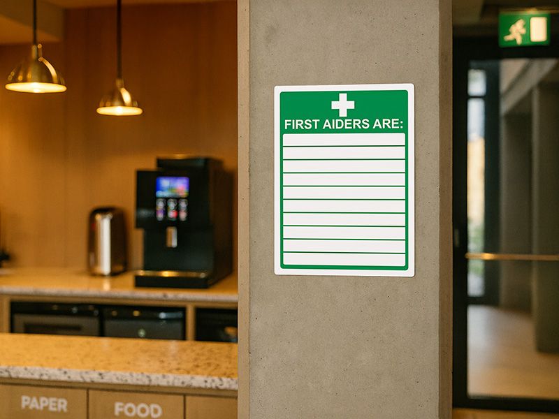 "First Aiders" First Aid Sign