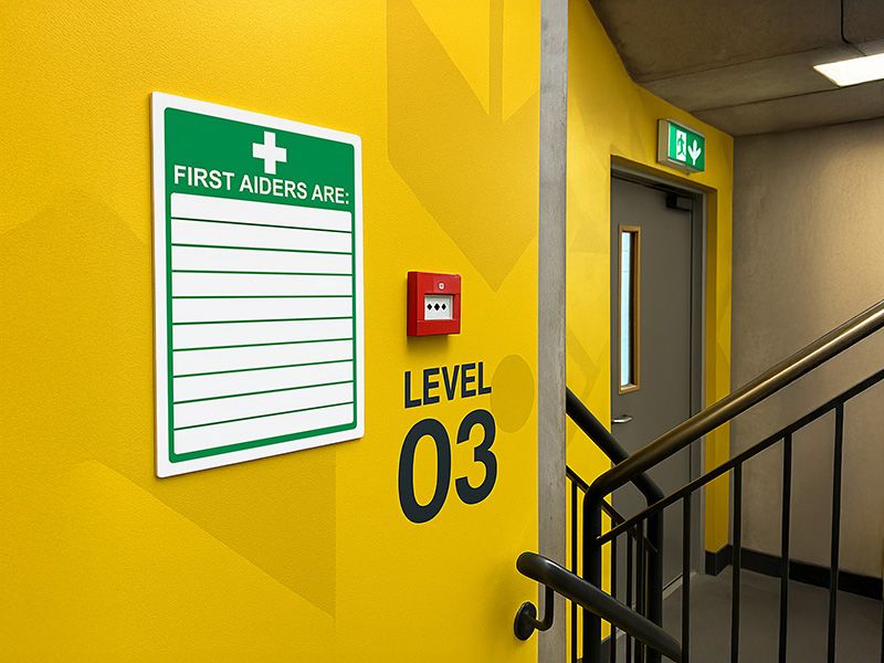 "First Aiders" First Aid Sign