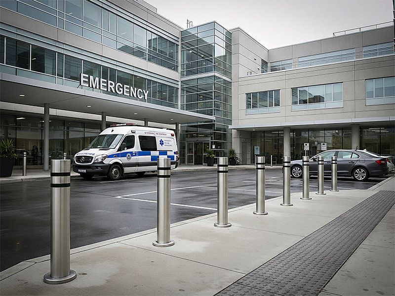 Flat Top Stainless Steel Bollard