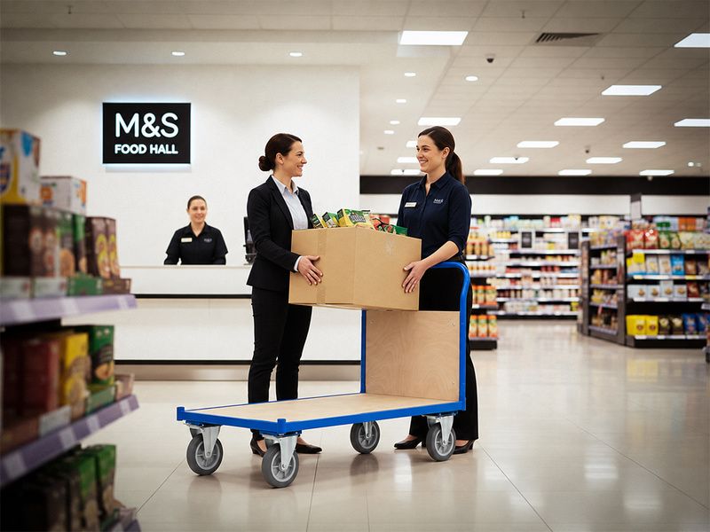Flatbed Trolley - Push Handle - 500kg Maximum Load