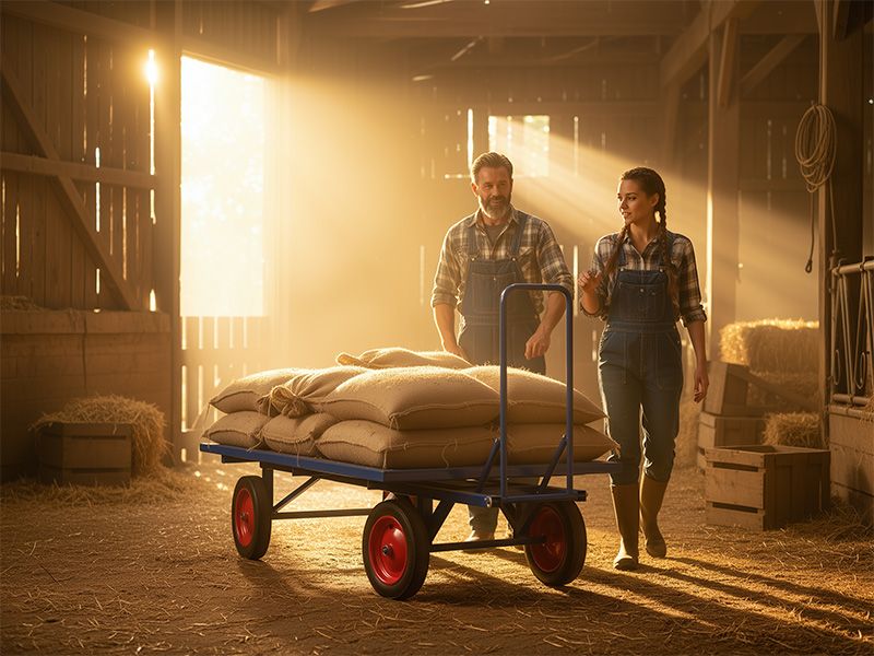 Flatbed Turntable Trolley