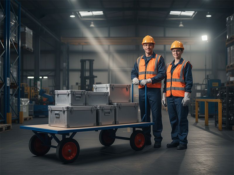 Flatbed Turntable Trolley