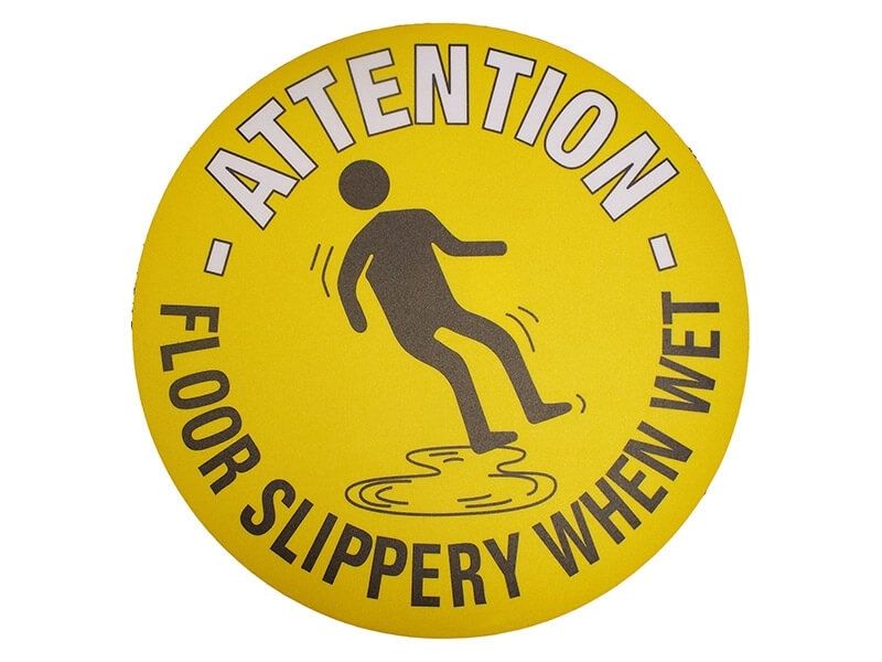 Floor Slippery When Wet Floor Symbol Marker