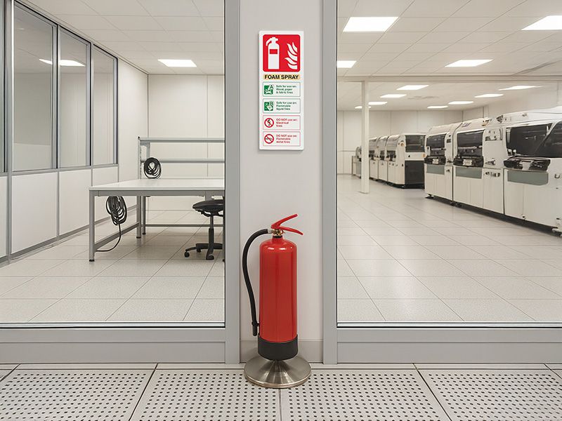 Foam Fire Extinguisher Sign