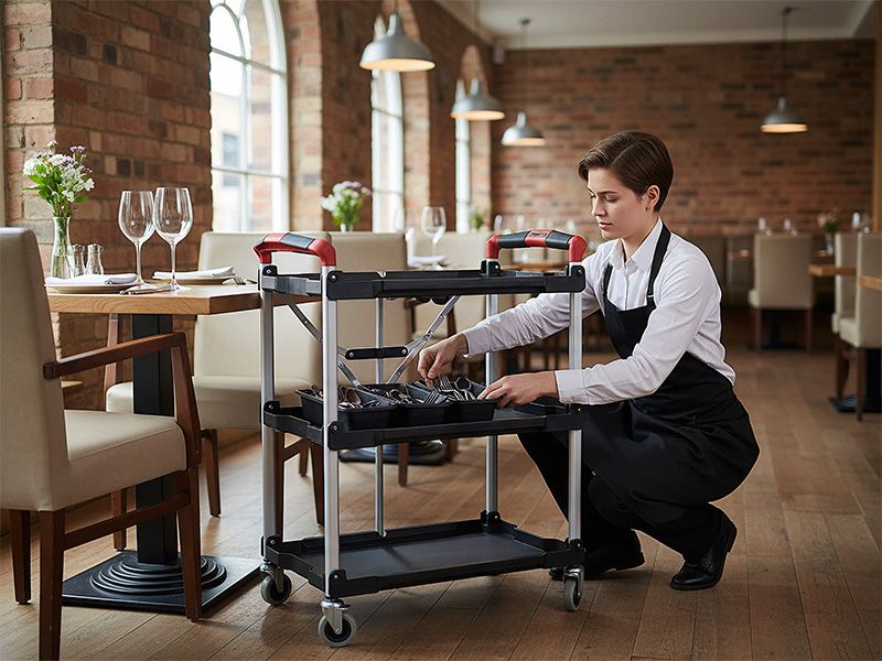 Folding Catering Trolley