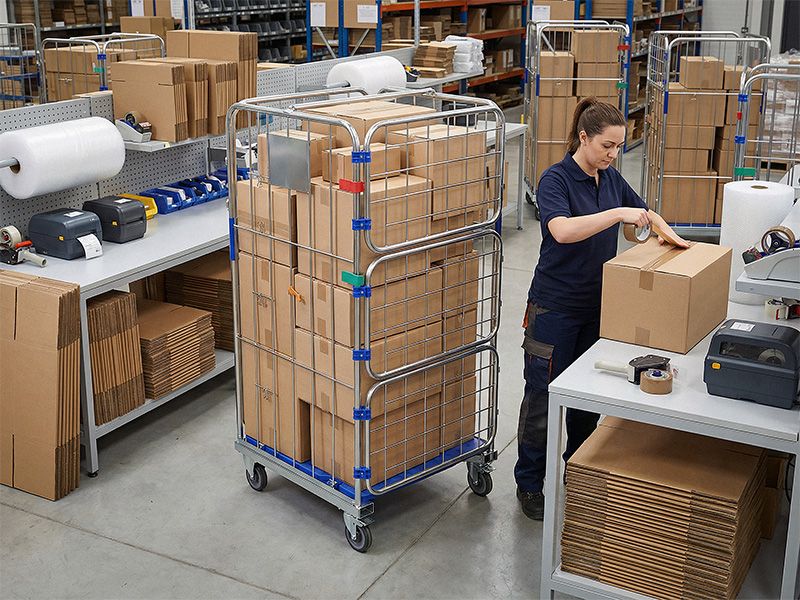 Folding Roll Container