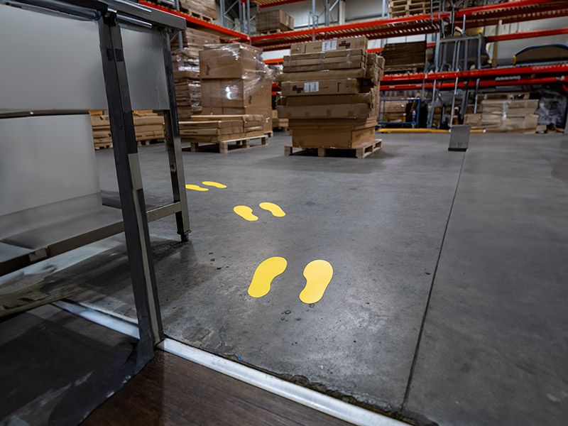 Footprint Floor Signal Markers
