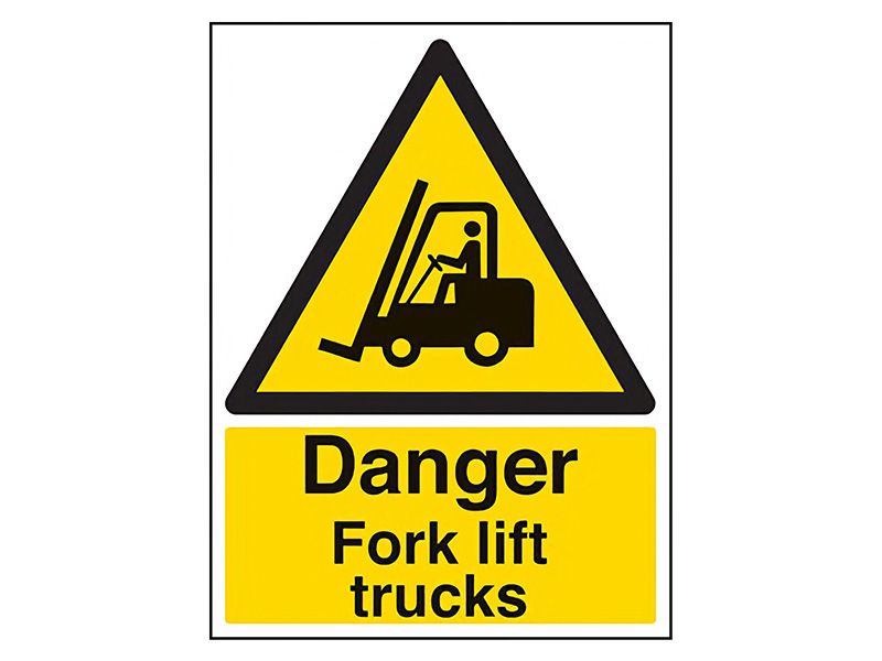"Fork Lift Trucks" Warning Safety Sign
