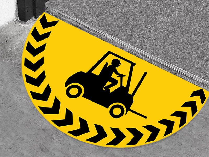 Forklift Floor Graphic Marker