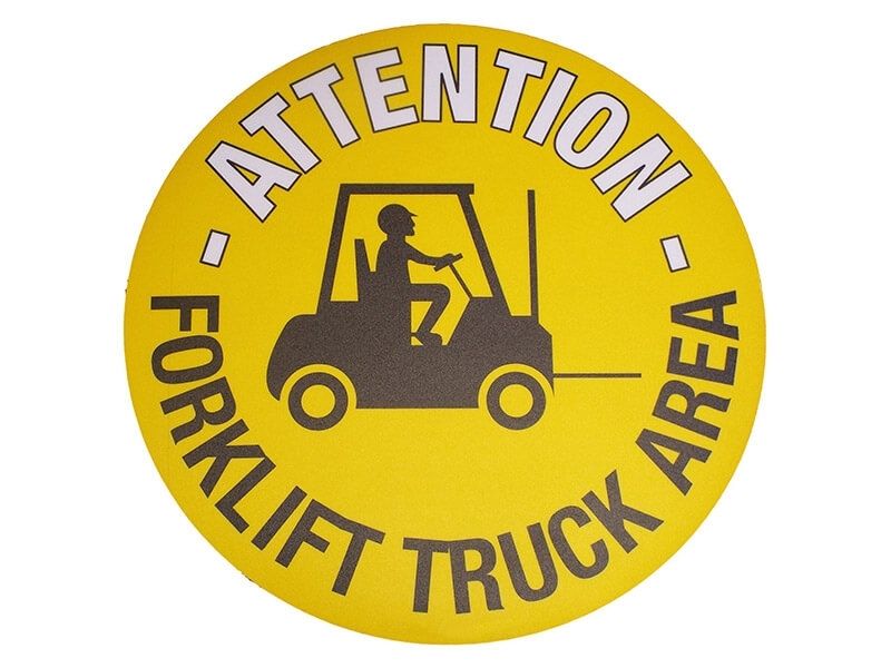 Forklift Truck Area Floor Symbol Marker