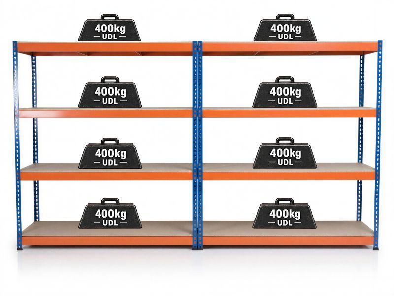 Garage Storage Racks - 2x Bay Kit, 3,200kg Total Capacity, 1800 x 1800 x 600mm Per Bay