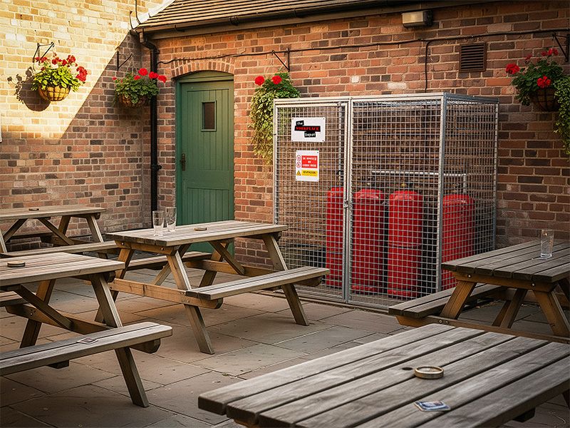 Gas Bottle Storage Cage