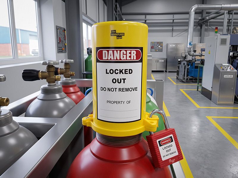 Gas Cylinder Lockout Device