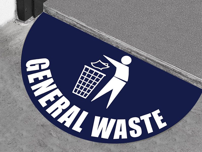 General Waste Floor Graphic Marker