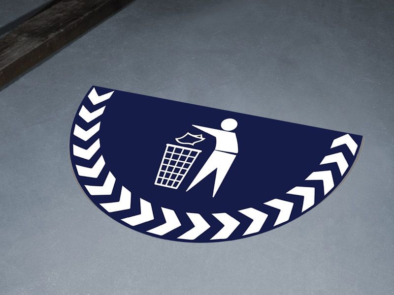 General Waste Symbol Floor Graphic Marker