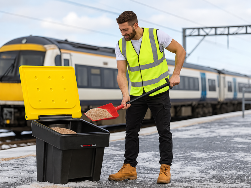 200 Litre Grit Bin with Grit Salt