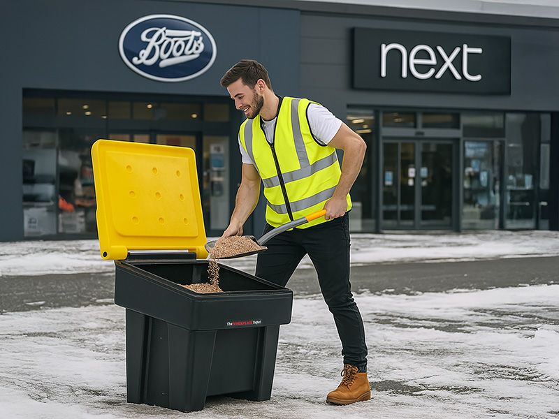 200 Litre Grit Bin with Grit Salt