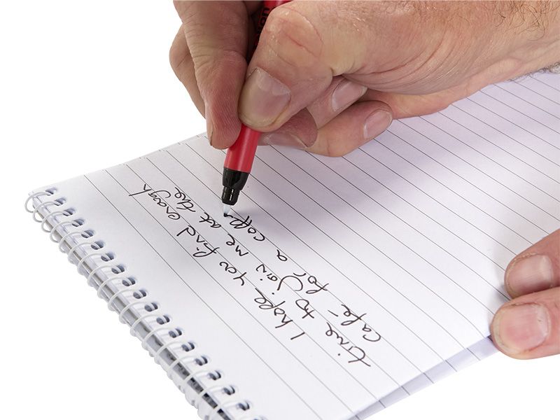 Hand Writing Black Pens