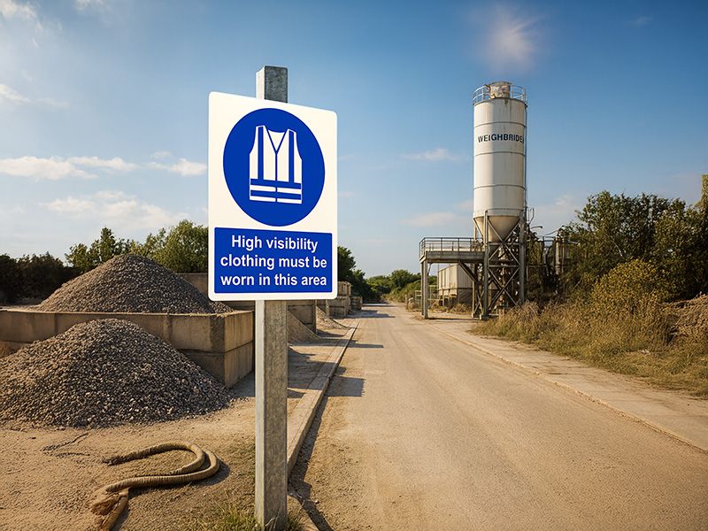 "High Vis" Mandatory Site Safety Sign