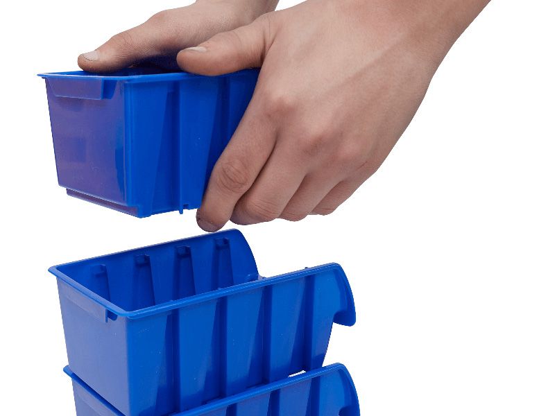 Horizontal Louvre Panel Bin Kit