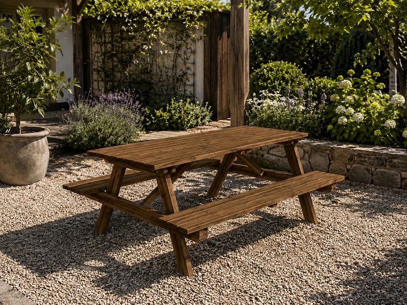 Walnut Picnic Bench