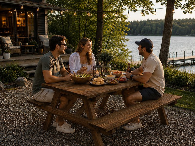 Walnut Picnic Bench