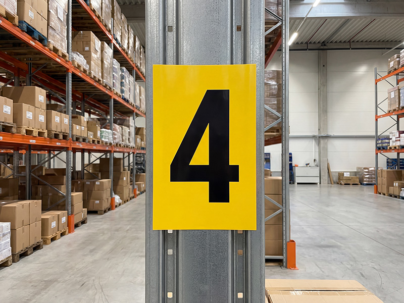 Yellow Self Adhesive Numbers & Letters