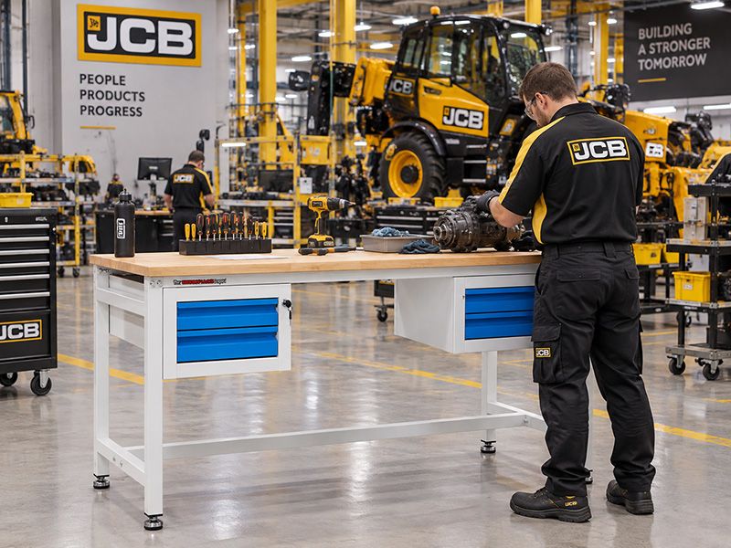 Industrial Workbench Table