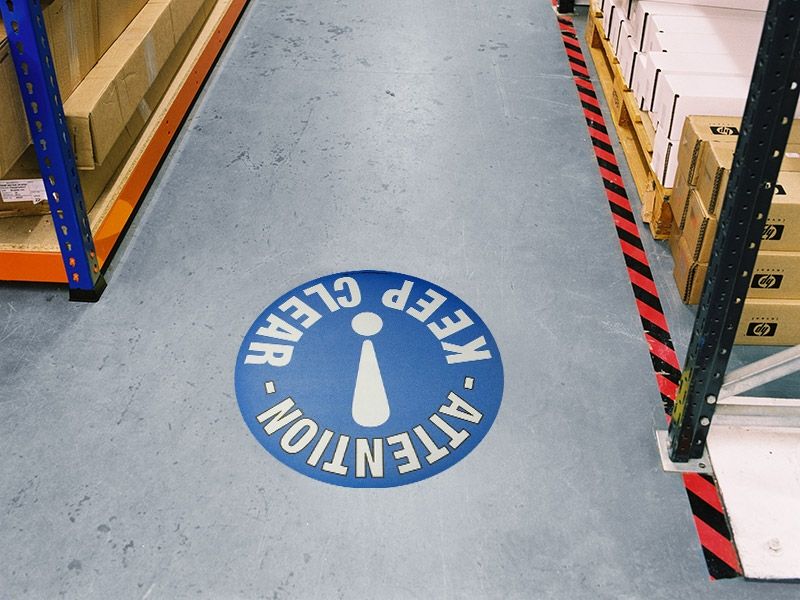 Keep Clear Floor Symbol Marker