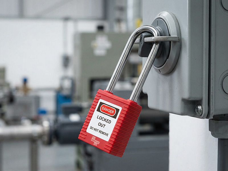 Long Steel Safety Padlock