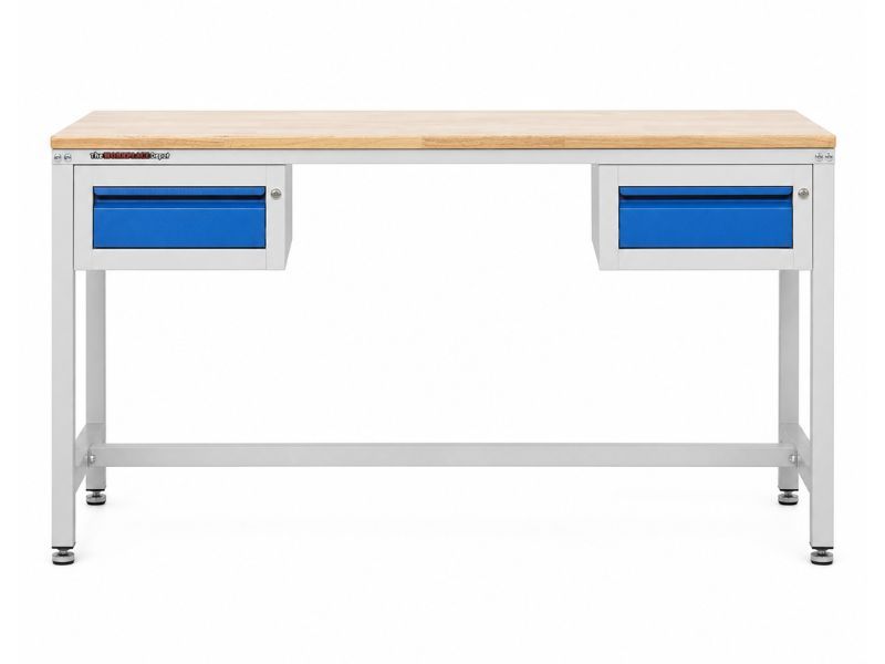 Long Workbench with Drawers
