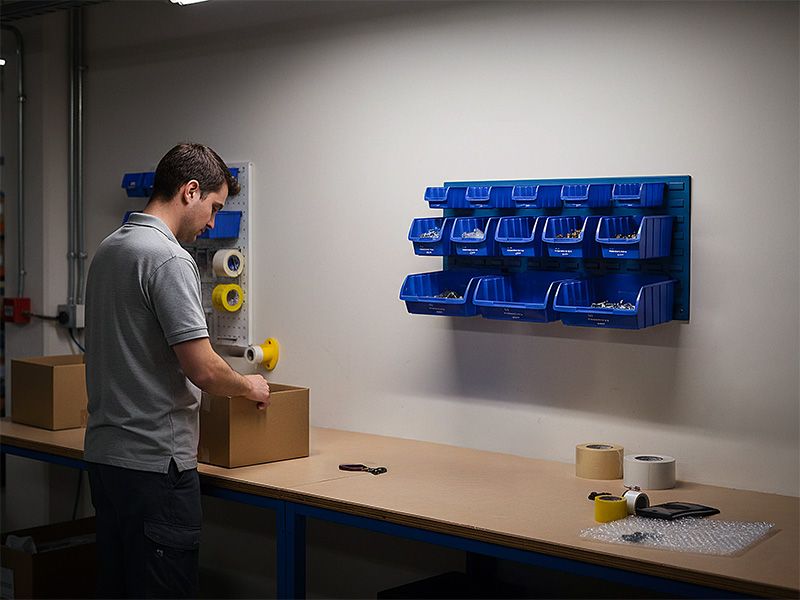 Louvre Panel with Mixed Bins