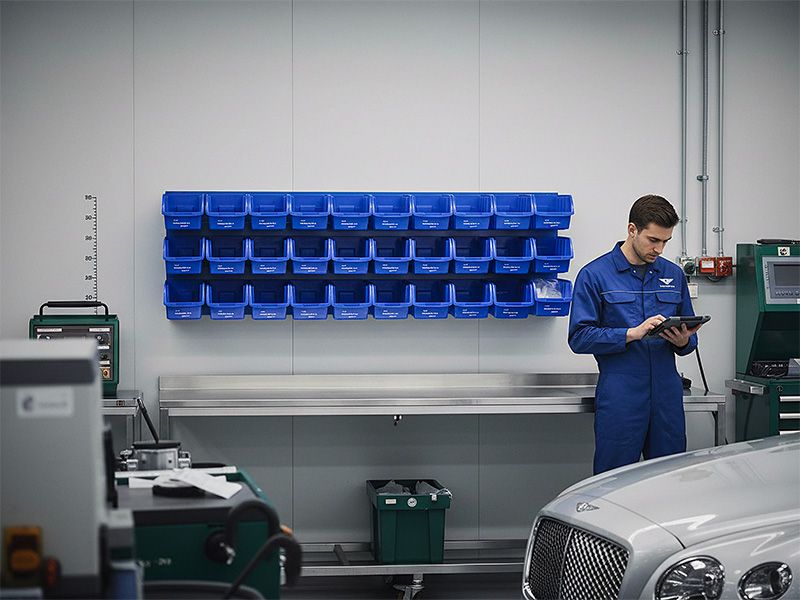Louvre Panel with Plastic Bins