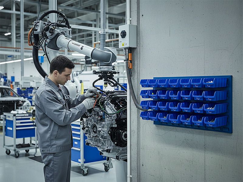 Louvre Panel with Small Bins