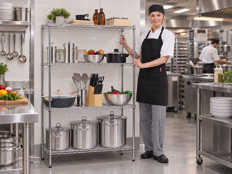 Metal Kitchen Shelves