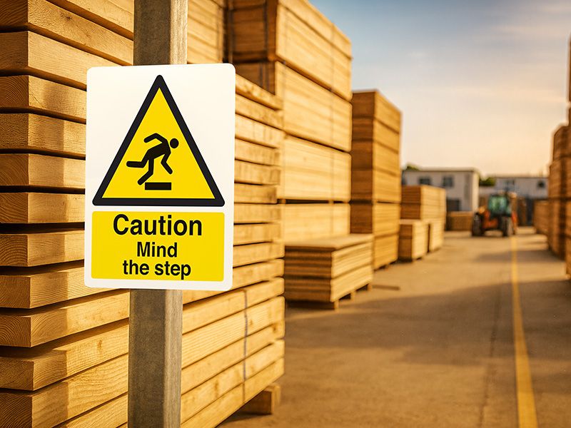 "Mind The Step" A4 Safety Sign