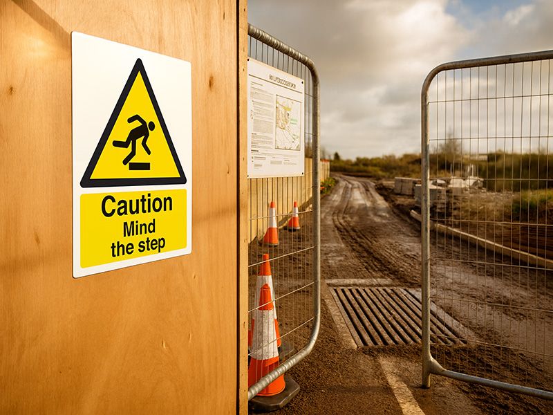 "Mind The Step" A4 Safety Sign