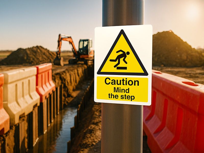 "Mind The Step" A4 Safety Sign