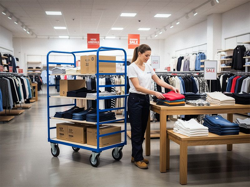 Mobile Shelf Trolley