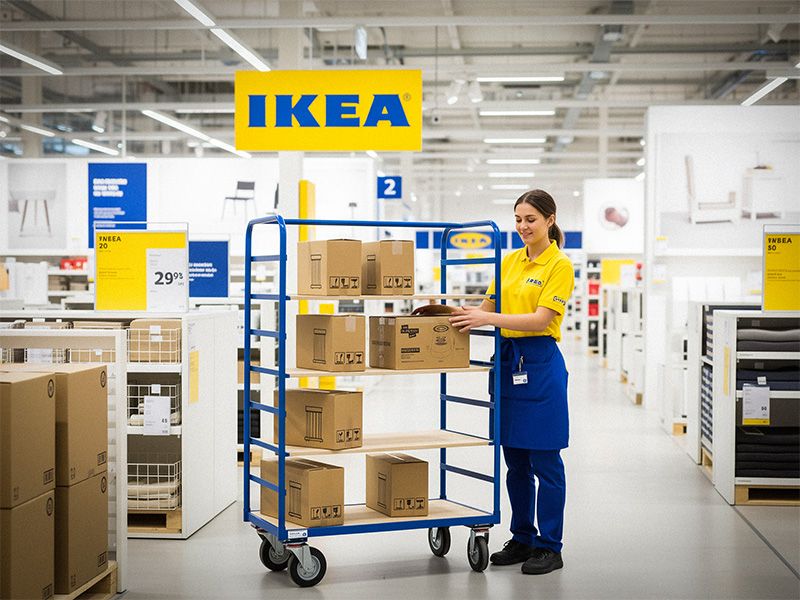 Mobile Shelf Trolley