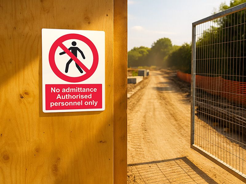 "No Admittance, Authorised Personnel Only" Prohibition Sign