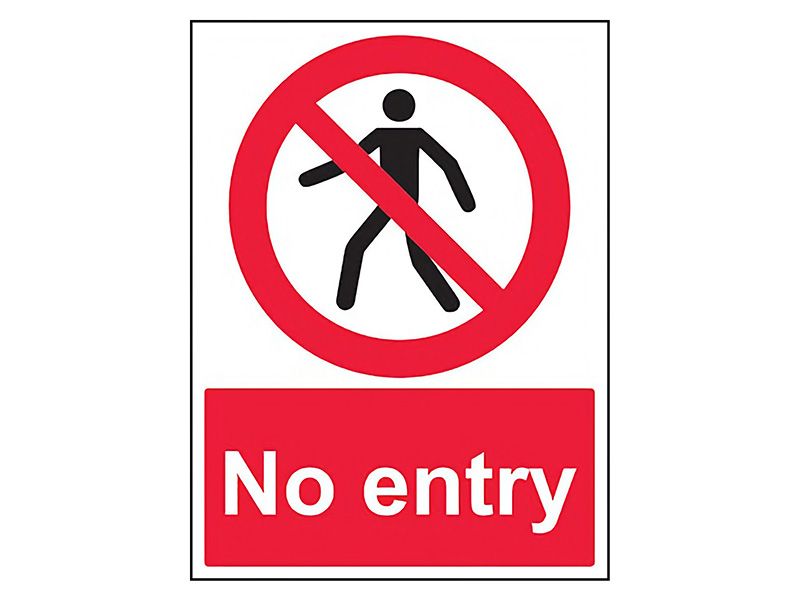 "No Entry" Prohibition Sign