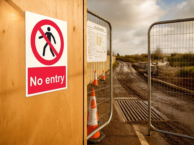 "No Entry" Prohibition Sign